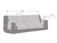 Husa Canapea 3 Persoane, Zoco C13, 150 cm - 2