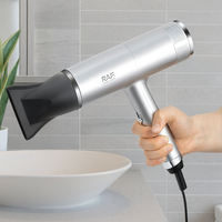 Uscator de par RAF R474 cu ioni negativi, 1600W, 2 viteze si cap magnetic, argintiu - 1