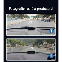 Ecran Head Up Display M3 pentru Parbriz, Afisaj Viteza, Temperatura Apa, Conectare OBDII - 11