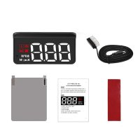 Ecran Head Up Display M3 pentru Parbriz, Afisaj Viteza, Temperatura Apa, Conectare OBDII - 6
