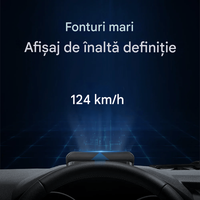 Ecran Head Up Display M3 pentru Parbriz, Afisaj Viteza, Temperatura Apa, Conectare OBDII - 2