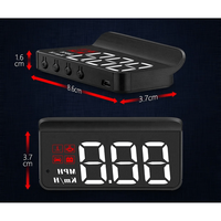Ecran Head Up Display M3 pentru Parbriz, Afisaj Viteza, Temperatura Apa, Conectare OBDII - 5
