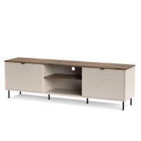 Comoda TV EVO, 2 usi, casmir + stejar castello, 183,4x40x55,2 cm - 1