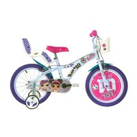 Bicicleta Dino Bikes LOL 16 inch pentru copii, 5-7 ani, inaltime 107-125 cm - 1