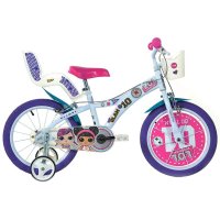 Bicicleta Dino Bikes LOL 16 inch pentru copii, 5-7 ani, inaltime 107-125 cm - 2