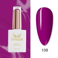 Oja Semipermanentă Everin Royal Collection 10 ml – 108 Violet Prună | Nuanță Intensă - 1