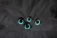 Set 2 suzete fosforescente Bibs Colour Glow Latex tetina rotunda 6 luni + SageCloud - 2