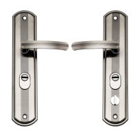Maner usa Metalica cu sild si butuc, broasca, echipat complet,deschidere stanga - 2
