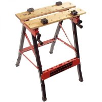 Banc de lucru portabil Mannesmann 7000, capacitate 100 Kg, dimensiuni 600 x 360 mm - 1