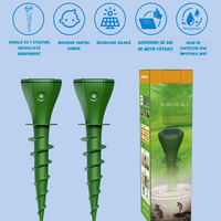 Set 4 Aparate Anti-Cartite BIRAI, incarcare solara, BR08, 3 Moduri, Solar, 700㎡, IP65, Ultrasunete, Eco, Fara Chimicale - 12