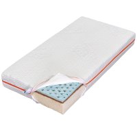 Saltea copii Baby Ecotrend PRO 60x120 cm, reversibila, cu latex gel si fibra de cocos - 1
