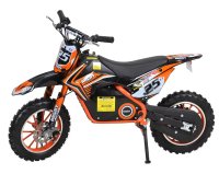 Kinder Eco Ghepard 500W 36V - Motocicleta electrica portocalie pentru copii - 1
