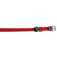 Zgarda Elastic Flamingo Red cu Clopotel pentru Pisici - 32cm x 10mm - 1