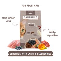 SANABELLE Sensitive Miel si Afine 8kg - Hrană Uscată pentru Pisici cu Sistem Digestiv Sensibil - 5