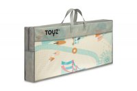 Covoras pliabil multifunctional Toyz pentru copii cu 2 fete,din spuma XPE fara substante nocive,antiderapant,izolator termic 200x180x1 cm,geanta transport inclusa Circus - 1