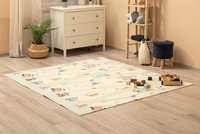 Covoras pliabil multifunctional Toyz pentru copii cu 2 fete,din spuma XPE fara substante nocive,antiderapant,izolator termic 200x180x1 cm,geanta transport inclusa Circus - 7