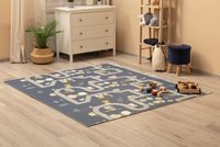 Covoras pliabil multifunctional Toyz pentru copii cu 2 fete,din spuma XPE fara substante nocive,antiderapant,izolator termic 200x180x1 cm,geanta transport inclusa Circus - 8