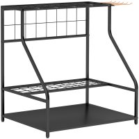 Outsunny Organizator de Unelte de Gradina cu Suporturi pe 3 Niveluri, 84 x 53 x 73 cm, Portocaliu | Aosom Romania - 1