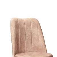 Scaun Nevis din material textil antica bej cu picior nuc - 5