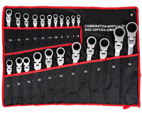 Set 22 piese chei combinate fixe si inelare articulate de la 6 la 32 mm - 1
