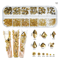 Cristale decor unghii marimi si forme diferite KK-12 - 1