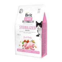 BRIT Care Sterilized Sensitive, Iepure, hrană uscată fără cereale pisici sterilizate, 2kg - 2
