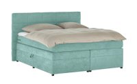 Pat Boxspring Gibson, cu ladă de depozitare, saltea și topper incluse - 1