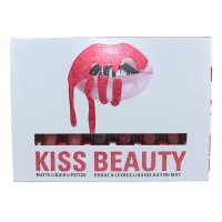 Set de 6 Rujuri Matte Kiss Beauty - Nuante Intense de Nude - 2