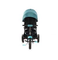 Tricicleta pentru copii Lorelli Jaguar Air Green Luxe 4 in 1 multifunctionala, cu maner cu control parental, scaun rotativ, spatar reglabil pe 2 pozitii, roti mari silentioase, din cauciuc cu camera - 1
