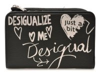 Portofel DESIGUAL negru, WAYP44, din piele ecologica - 1