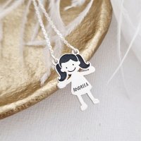 Lantisor personalizat pentru familie, 1 membru, Argint 925 - 1