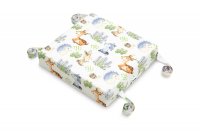 Pernuta inaltator pentru scaun copii Sensillo Walk in Forest 32x32x8 cm cu husa detasabila din bumbac,prevazuta cu fermoar,curele reglabile de fixare - 3