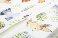 Pernuta inaltator pentru scaun copii Sensillo Walk in Forest 32x32x8 cm cu husa detasabila din bumbac,prevazuta cu fermoar,curele reglabile de fixare - 2