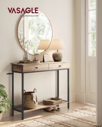 Consola Verona, Maro, 100x80x30 cm - Eleganță Industrială pentru Holuri - 1