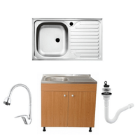 Set Masca Chiuveta Raulconstruct G207EU, 80x50x80 cm, Chiuveta Anticalcar, Baterie Flexibila - 7