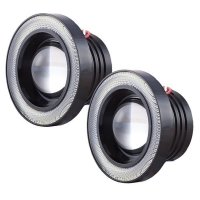 Set 2 Proiectoare 76 mm Angel Eyes cu LED DRL Lumina Alba - 1