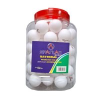 Mingi tenis masa SPARTAN TT-Ball, 40 mm, 1 stea, set 60 bucati, albe - 1