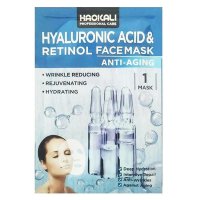 Masca antirid tip servetel Wokali cu Acid Hialuronic si Retinol, 30 ml - 1