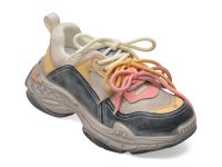 Pantofi sport GRYXX gri, model 22681, din material textil si piele naturala - 1