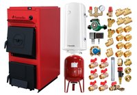 Pachet centrala Fornello T-PRO 40 kW pe combustibil solid, boiler 100 L, vas de expansiune si accesorii - 1