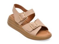 Sandale roz PASS COLLECTION KL60012 din piele naturala - 1