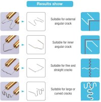 Set 400 bucati capse metalice de intarire pentru aparat sudat plastic, lipit/reparat bara auto, repararea - 2