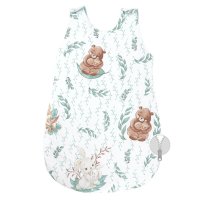 Sac de dormit pentru bebelusi MimiNu, Lulu Natural, 0-6 luni, bumbac Oeko Tex, 2.5 Tog - 1