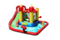 Saltea gonflabila Splash Funland cu tobogan, tun cu apa, spatiu de catarat, loc de joaca cu bile si darts - 2