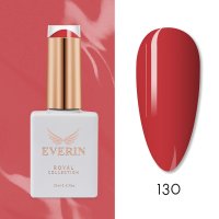 Oja Semipermanentă Everin Royal Collection 10 ml – 130 Classic Red | Roșu Clasic Cald - 1