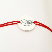 Bratara Personalizata Best Father - Argint 925 cu Snur Reglabil - 1