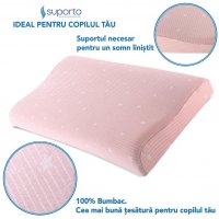 Fata de perna din bumbac pentru copii 2 ani+ Suporto Roz - 2