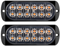 Set doua proiectoare cu 12 Leduri 36W 2 Fire Lampi Gabarit - 1