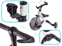 Tricicleta pentru copii Ikonka Trike Fix White cu pedale, 3 in 1, ghidon si sa reglabile, cadru din otel, roti din spuma pentru copii cu varsta cuprinsa intre 1,5 si 4 ani si 30kg - 2