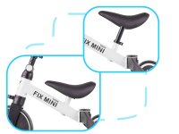 Tricicleta pentru copii Ikonka Trike Fix White cu pedale, 3 in 1, ghidon si sa reglabile, cadru din otel, roti din spuma pentru copii cu varsta cuprinsa intre 1,5 si 4 ani si 30kg - 4